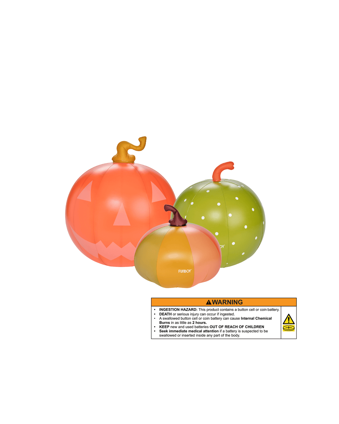 INFLATABLE COLORFUL HALLOWEEN PUMPKIN DECOR Funboy Halloween Decor INFLATABLE COLORFUL HALLOWEEN PUMPKIN DECOR Bonjour Fete - Party Supplies