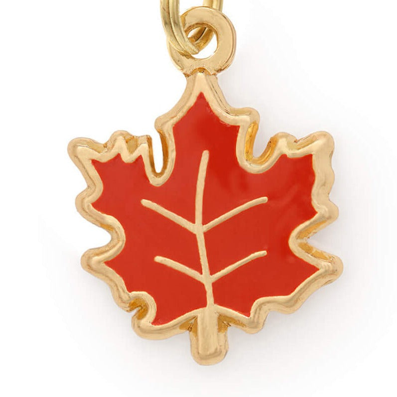 Maple Leaf Collar Charm
