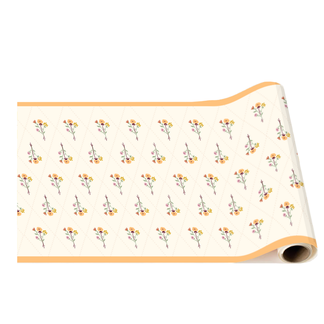 COZY FALL FLORAL TABLE RUNNER Bonjour Fête Table Covers & Placemats COZY FALL FLORAL TABLE RUNNER Bonjour Fete - Party Supplies