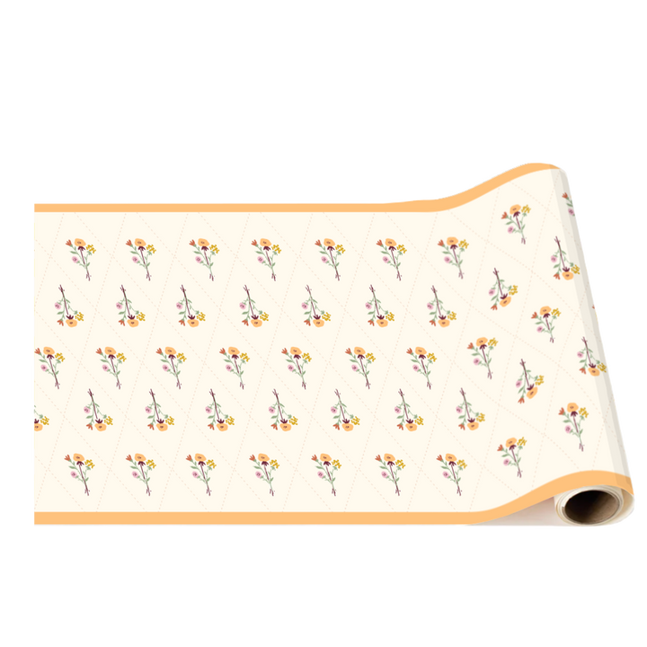 COZY FALL FLORAL TABLE RUNNER Bonjour Fête Table Covers & Placemats COZY FALL FLORAL TABLE RUNNER Bonjour Fete - Party Supplies