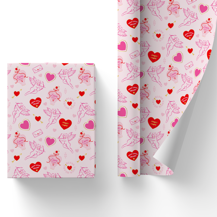CUPID'S CRUSH GIFT WRAP Bonjour Fête Gift Wrapping CUPID'S CRUSH GIFT WRAP Bonjour Fete - Party Supplies