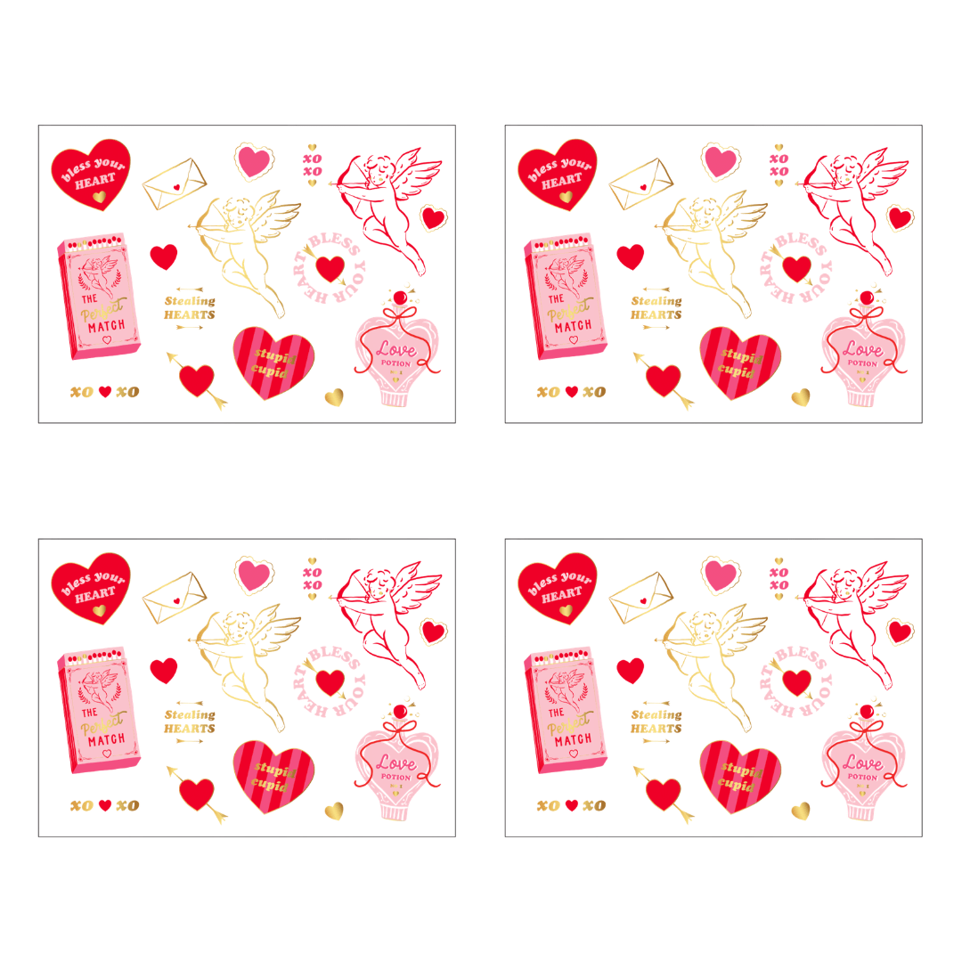 Valentines Party Favor Tattoo- Bonjour Fete Party Supplies