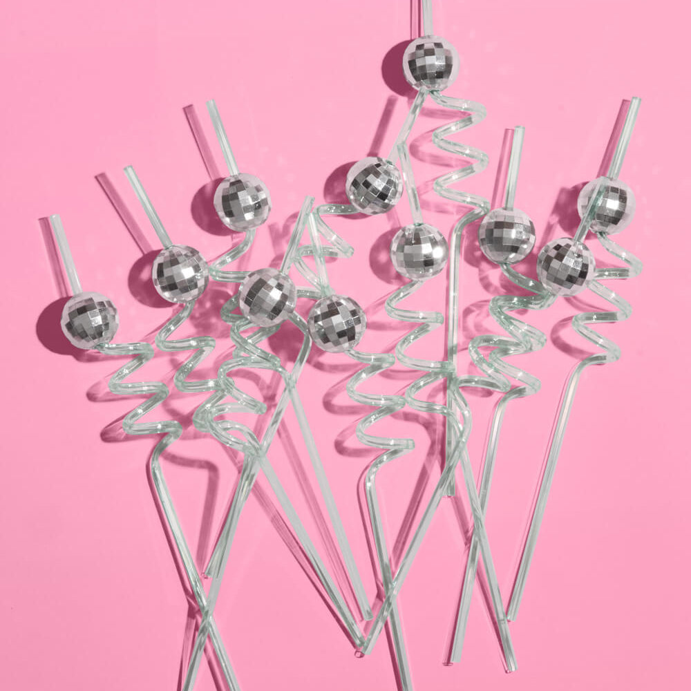 It's Disco, Baby! Straws - 16 reusable straws - Bonjour Fête 