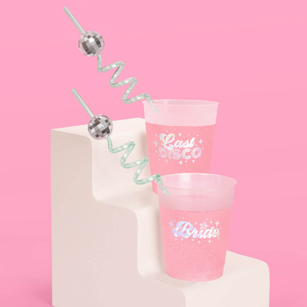 It's Disco, Baby! Straws - 16 reusable straws - Bonjour Fête 