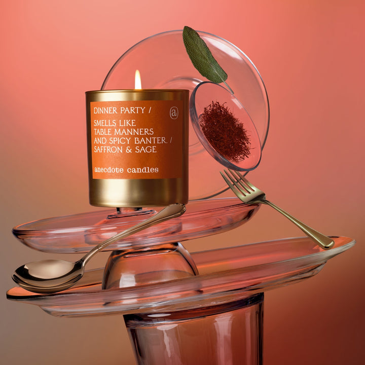 Dinner Party Anecdote Candles candles Tumbler Dinner Party Bonjour Fete - Party Supplies