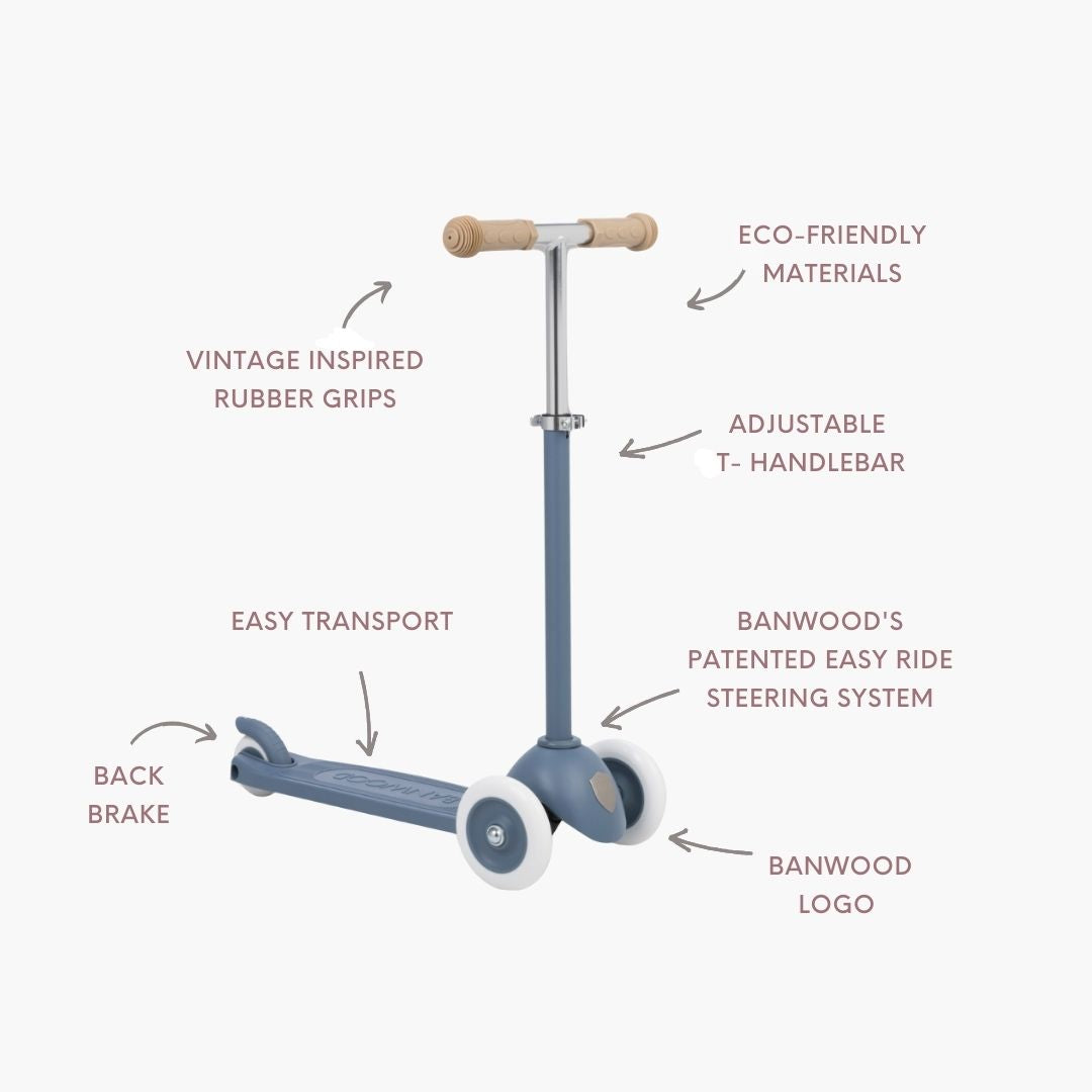 BANWOOD ECO SCOOTER DEEP SEA Banwood SCOOTER BANWOOD ECO SCOOTER DEEP SEA Bonjour Fete - Party Supplies