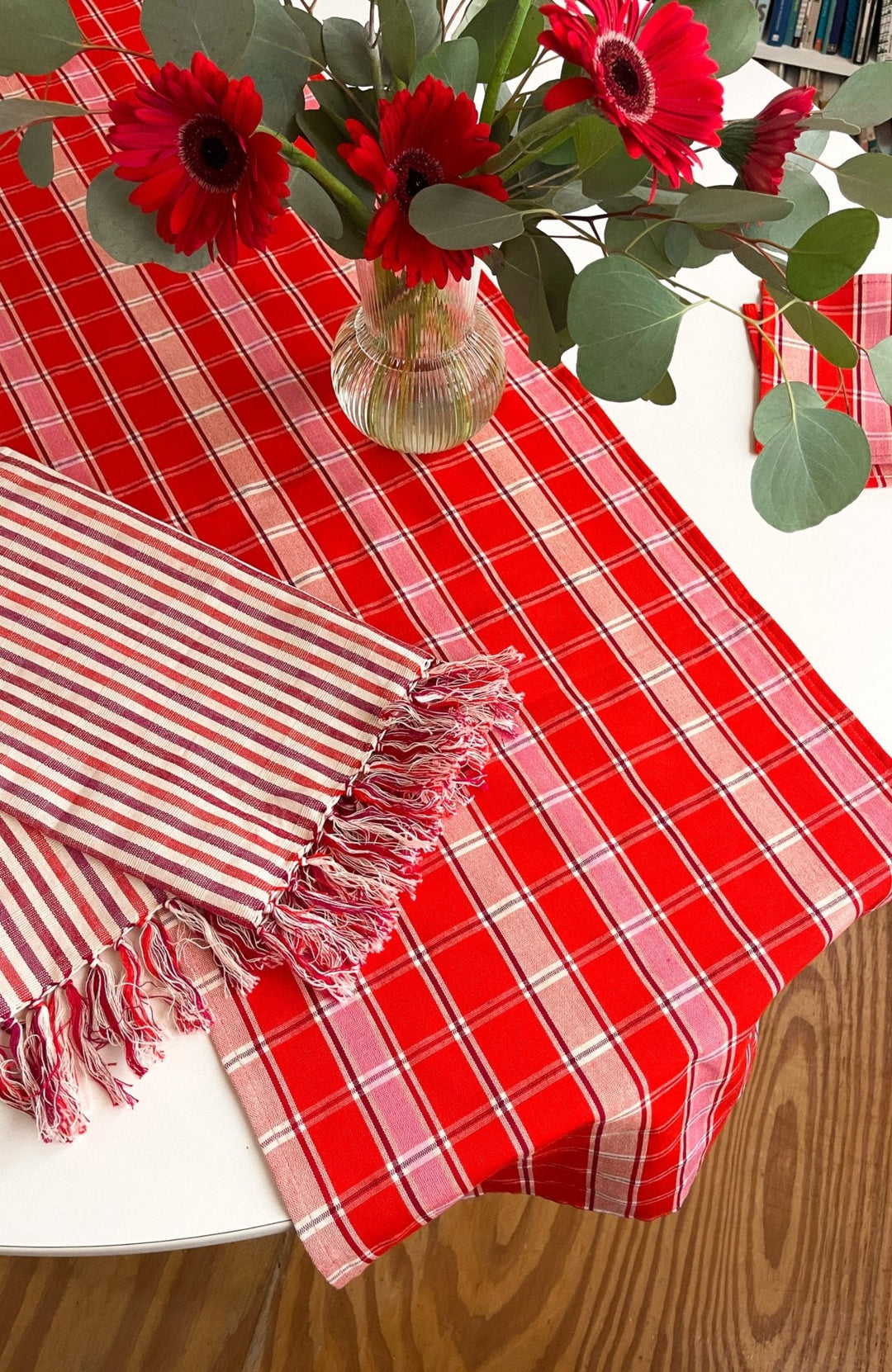 Elina striped kitchen towel from Archive New York, a woven stripe tea towel