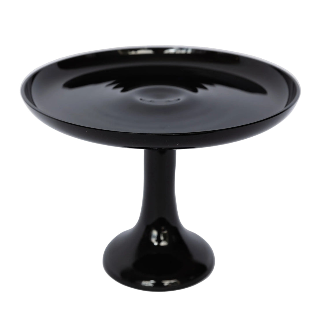 Estelle Cake Stand {Black} Estelle Colored Glass Cake Stand Estelle Cake Stand {Black} Bonjour Fete - Party Supplies