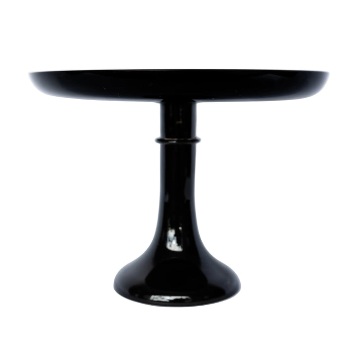 Estelle Cake Stand {Black} Estelle Colored Glass Cake Stand Estelle Cake Stand {Black} Bonjour Fete - Party Supplies