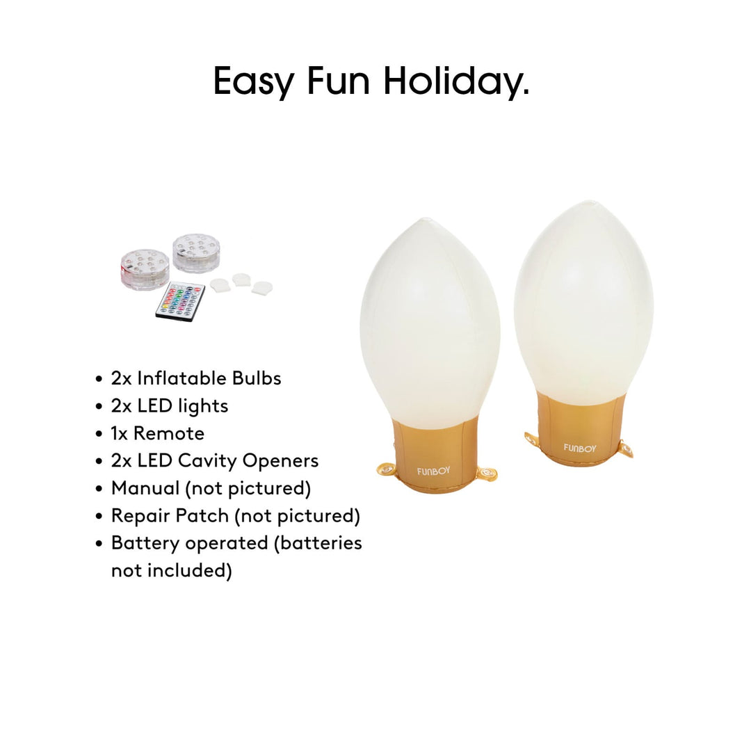 Inflatable Christmas Bulbs Funboy Holiday Decor Inflatable Christmas Bulbs Bonjour Fete - Party Supplies