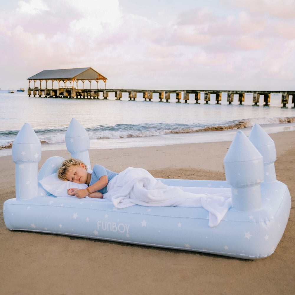 Blue Castle Sleepover Kids Air Mattress Funboy Inflatable Mattress Bonjour Fete - Party Supplies