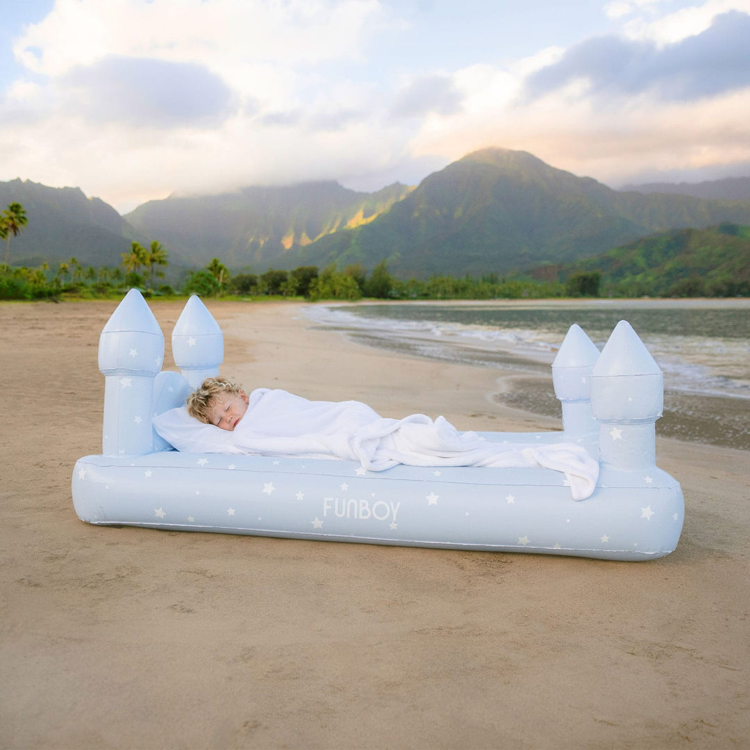 Blue Castle Sleepover Kids Air Mattress Funboy Inflatable Mattress Bonjour Fete - Party Supplies