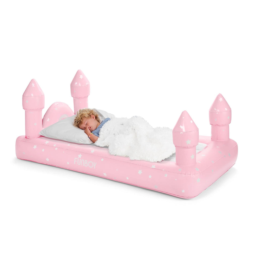 Pink Castle Sleepover Kids Air Mattress Funboy Inflatable Mattress Bonjour Fete - Party Supplies