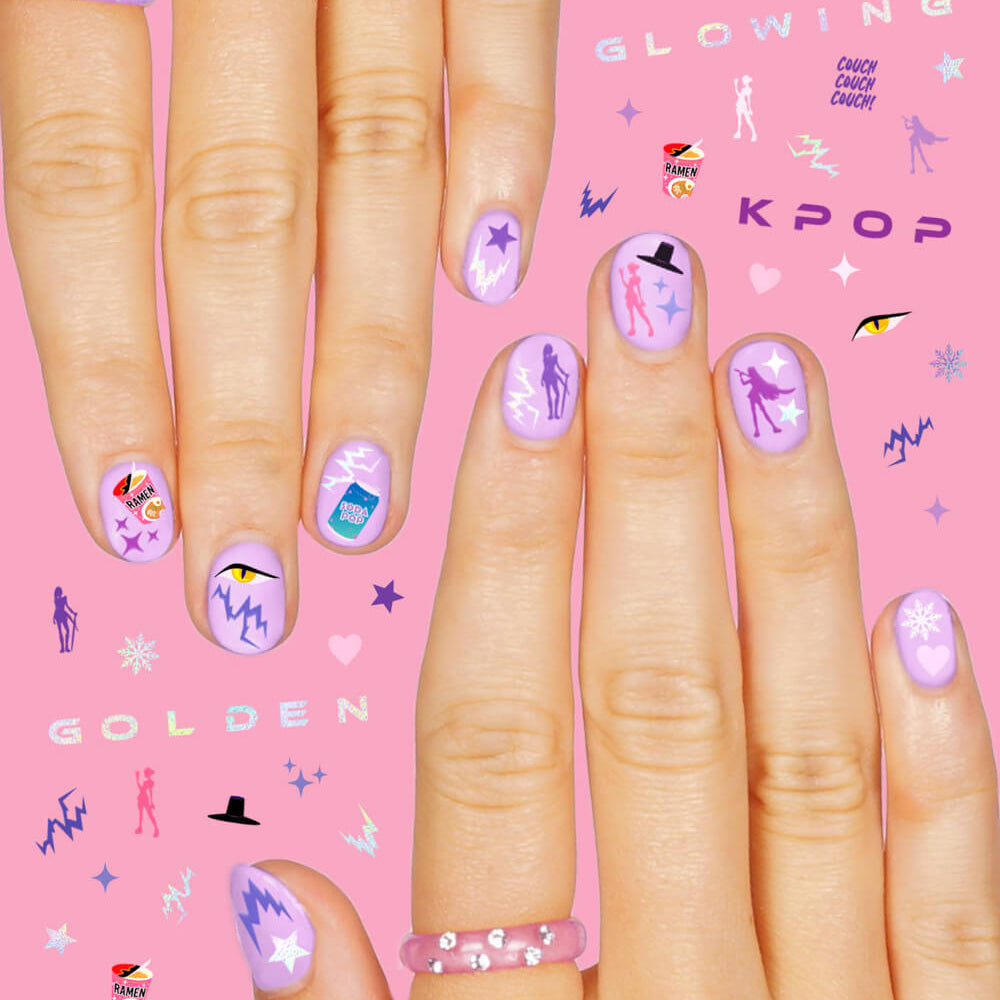 Kpop Nail Stickers - 4 sheet set - Bonjour Fête 