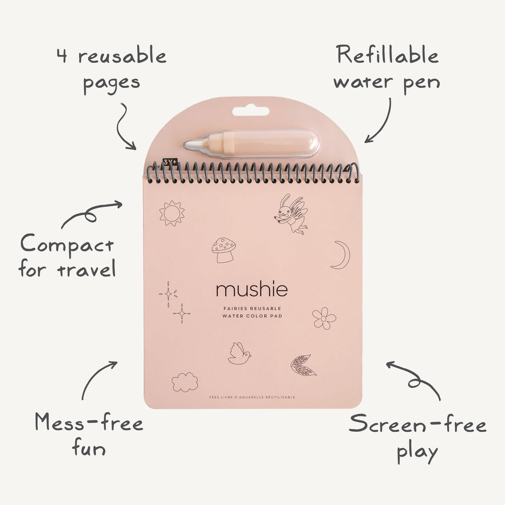 Fairies Reusable Water Color Pad Mushie Reusable Water Color Pad Fairies Reusable Water Color Pad Bonjour Fete - Party Supplies