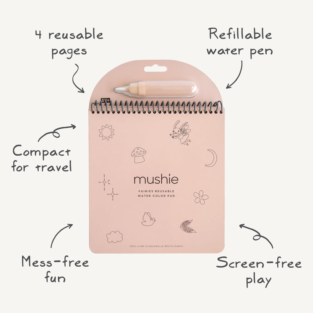 Fairies Reusable Water Color Pad Mushie Reusable Water Color Pad Fairies Reusable Water Color Pad Bonjour Fete - Party Supplies