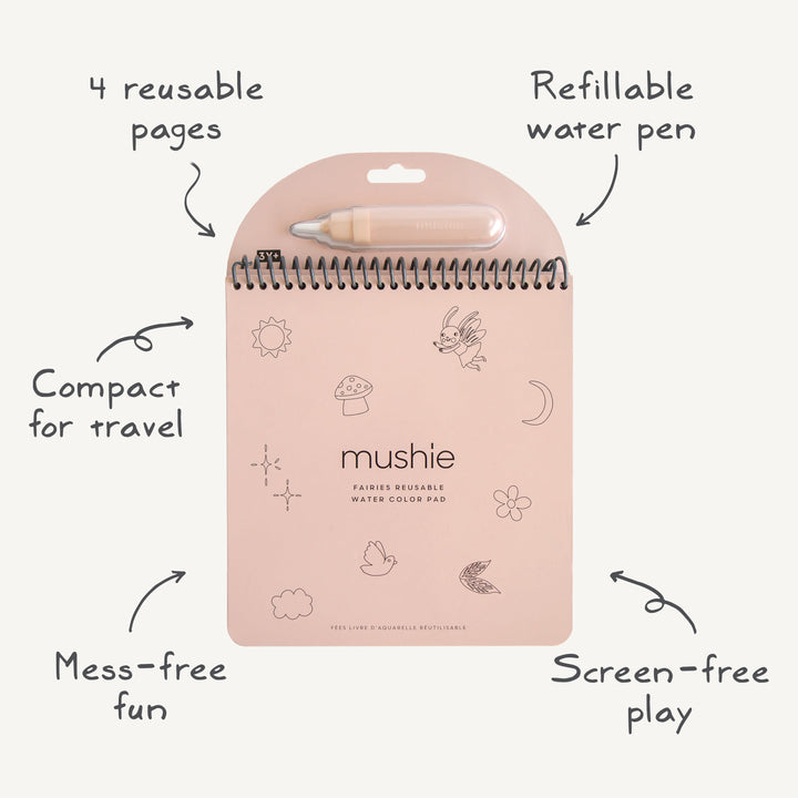 Fairies Reusable Water Color Pad Mushie Reusable Water Color Pad Fairies Reusable Water Color Pad Bonjour Fete - Party Supplies