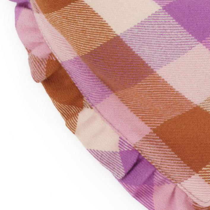 Bramble Flannel Ruffled Dog Bandana