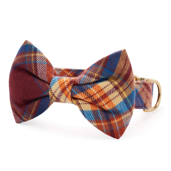 Marlow Plaid Flannel Bow Tie Collar