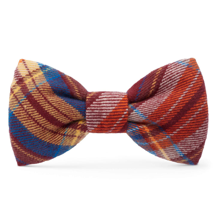 Marlow Plaid Flannel Dog Bow Tie