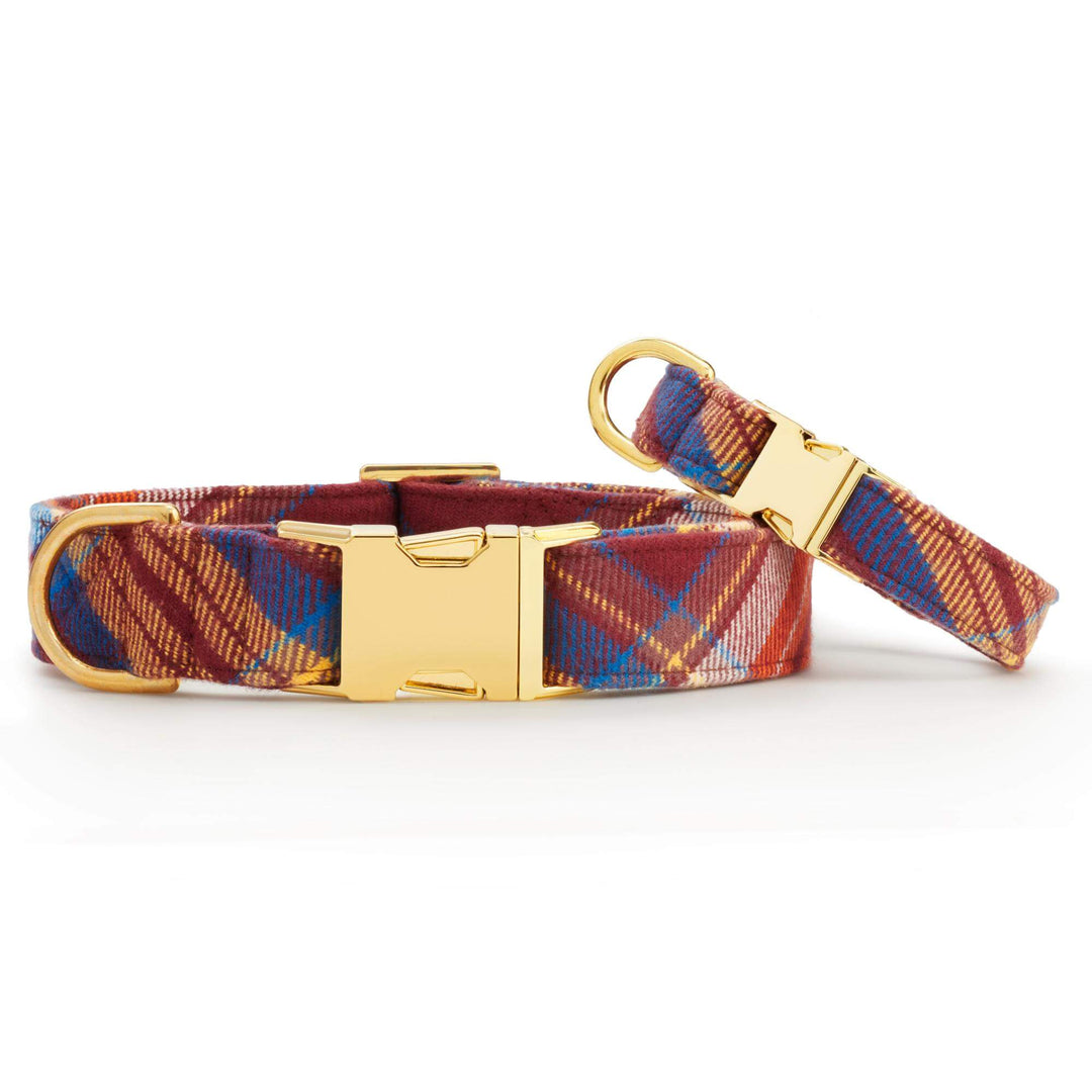 Marlow Plaid Flannel Dog Collar