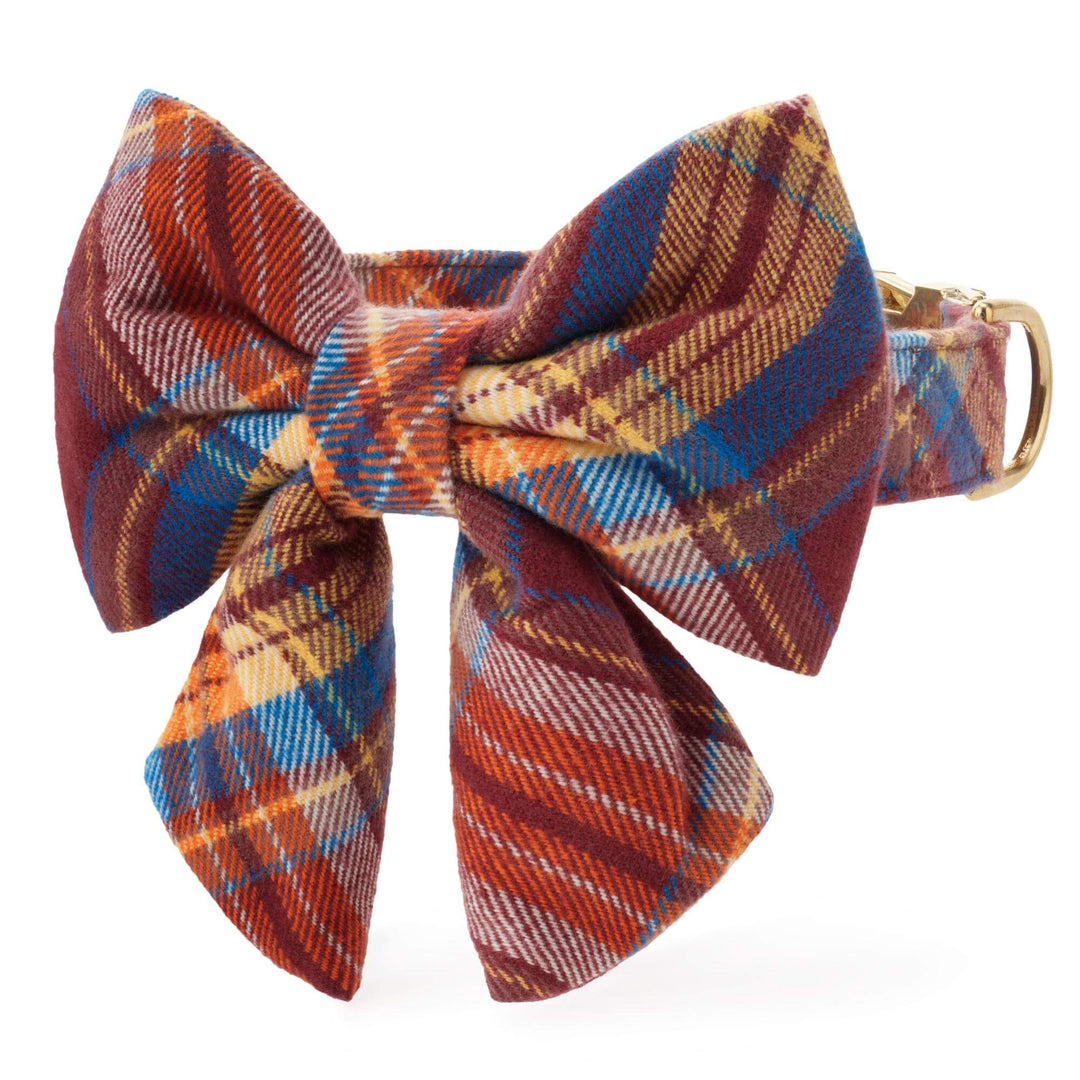 Marlow Plaid Flannel Lady Bow Collar