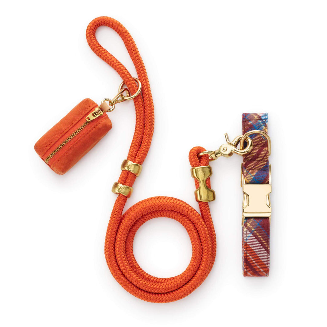Marlow Plaid Flannel Collar Walk Set