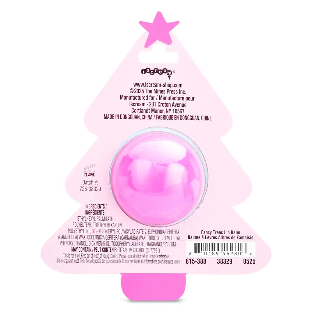 FANCY TREES LIP BALM Iscream FANCY TREES LIP BALM Bonjour Fete - Party Supplies