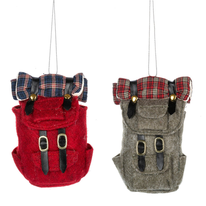 FELT BACKPACK ORNAMENT Ganz Bonjour Fete - Party Supplies