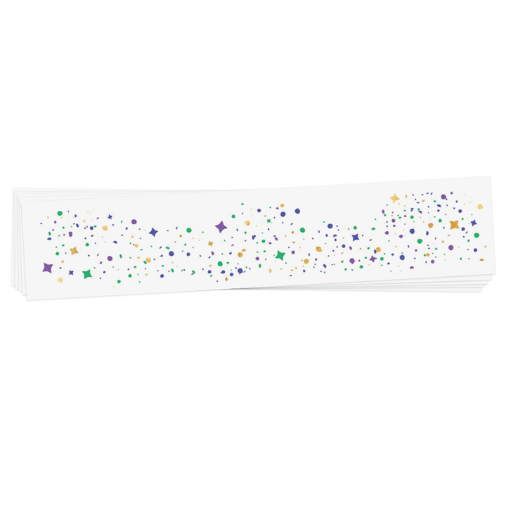 MARDI GRAS FACE FRECKLES Flash Tattoos Party Tats MARDI GRAS FACE FRECKLES Bonjour Fete - Party Supplies