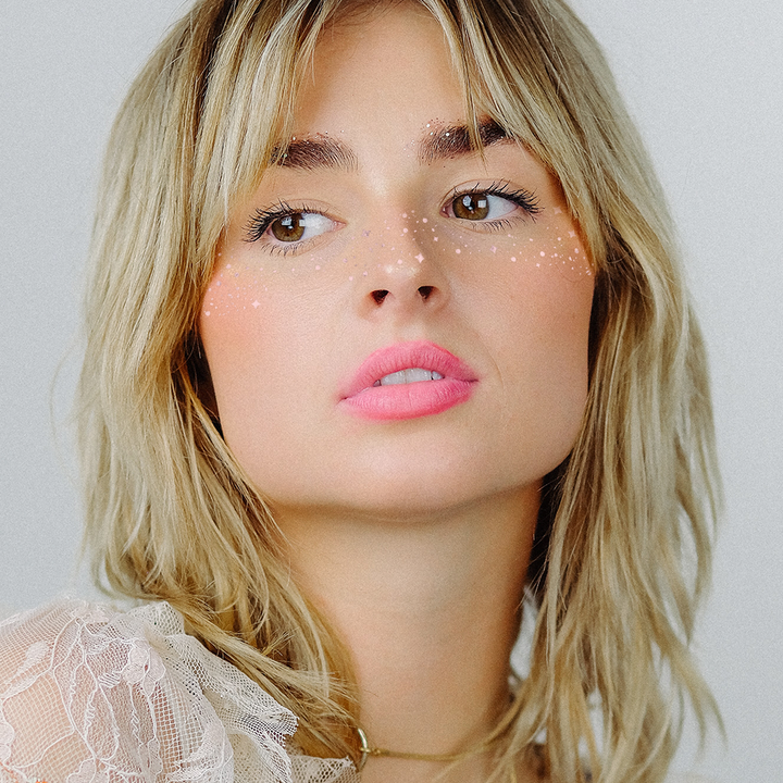 GALACTIC PINK FACE FRECKLES Flash Tattoos Party Tats GALACTIC PINK FACE FRECKLES Bonjour Fete - Party Supplies