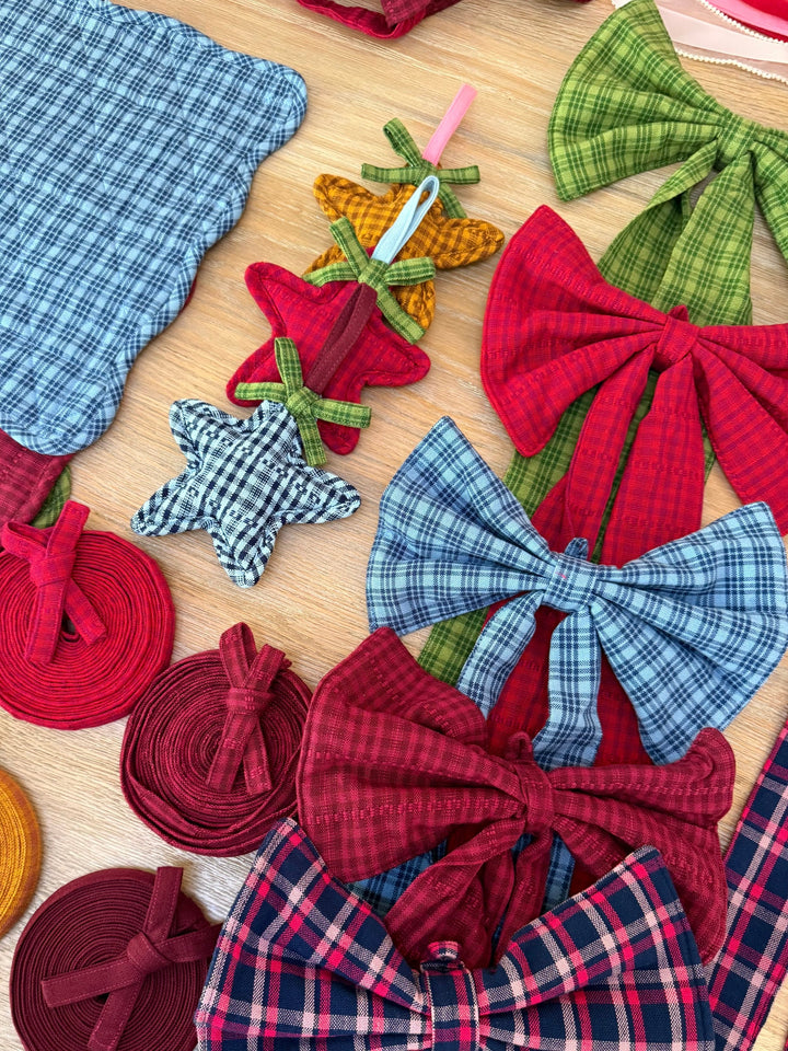 SOHO - Two Toned Bordeaux Fabric Bow