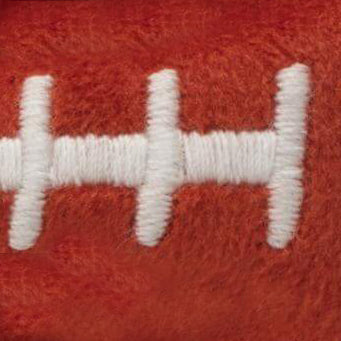 Football Embroidered Bow Tie Collar