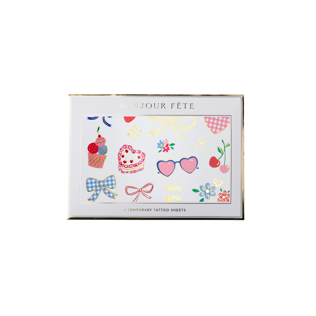 FOR THE GIRLIES TATTOOS Bonjour Fête Stickers & Temporary Tattoos FOR THE GIRLIES TATTOOS Bonjour Fete - Party Supplies