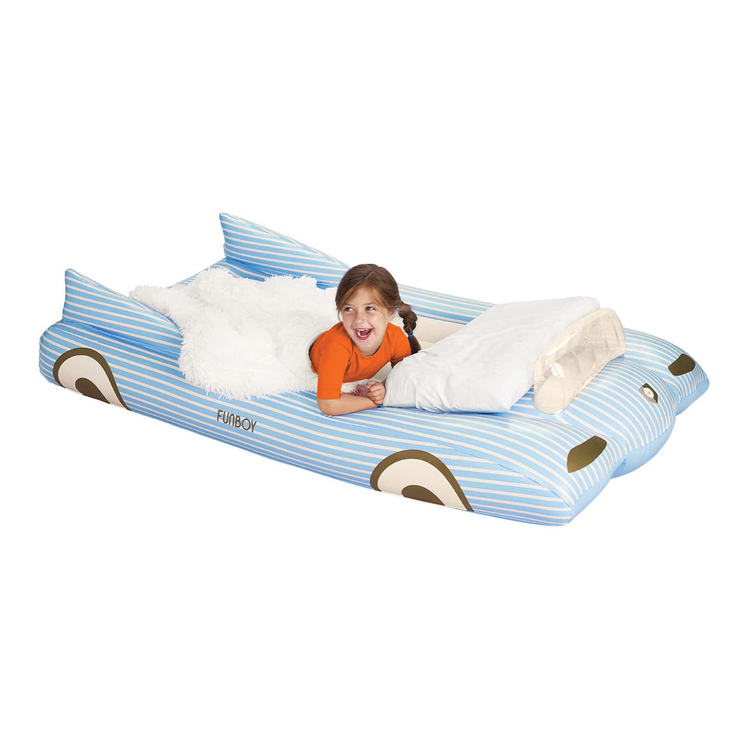 Blue Convertible Kids Sleepover Air Mattress Funboy Inflatable Mattress Bonjour Fete - Party Supplies