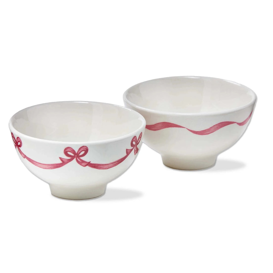 HOLIDAY RIBBON DIP BOWL SET Mud Pie Christmas Holiday Kitchen & Entertaining HOLIDAY RIBBON DIP BOWL SET Bonjour Fete - Party Supplies