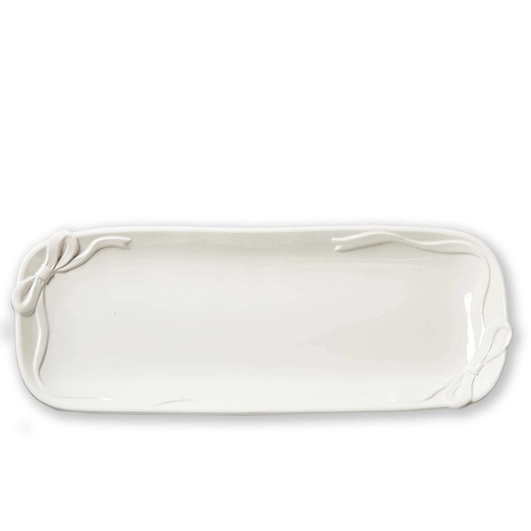 BOW SERVING PLATTER Tag Christmas Holiday Kitchen & Entertaining BOW SERVING PLATTER Bonjour Fete - Party Supplies