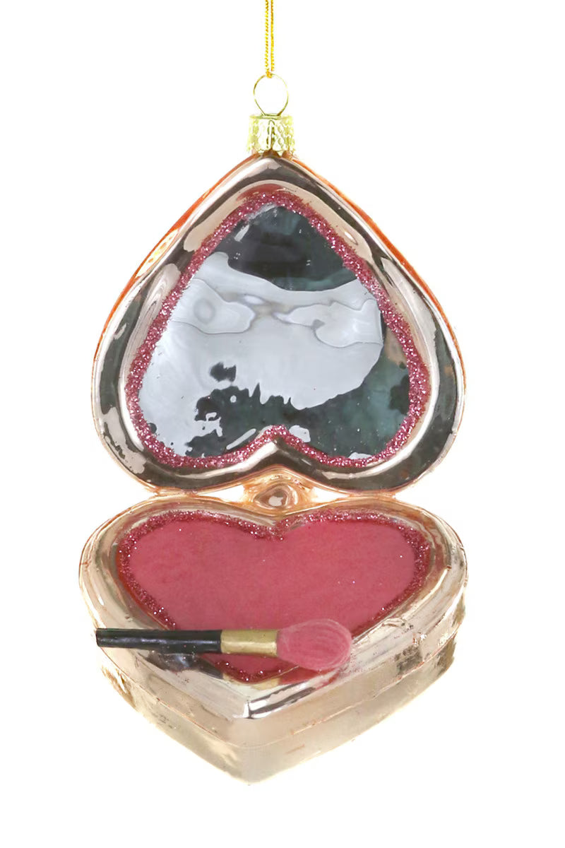 Heart Shaped Blush Glass Ornament by Cody Foster