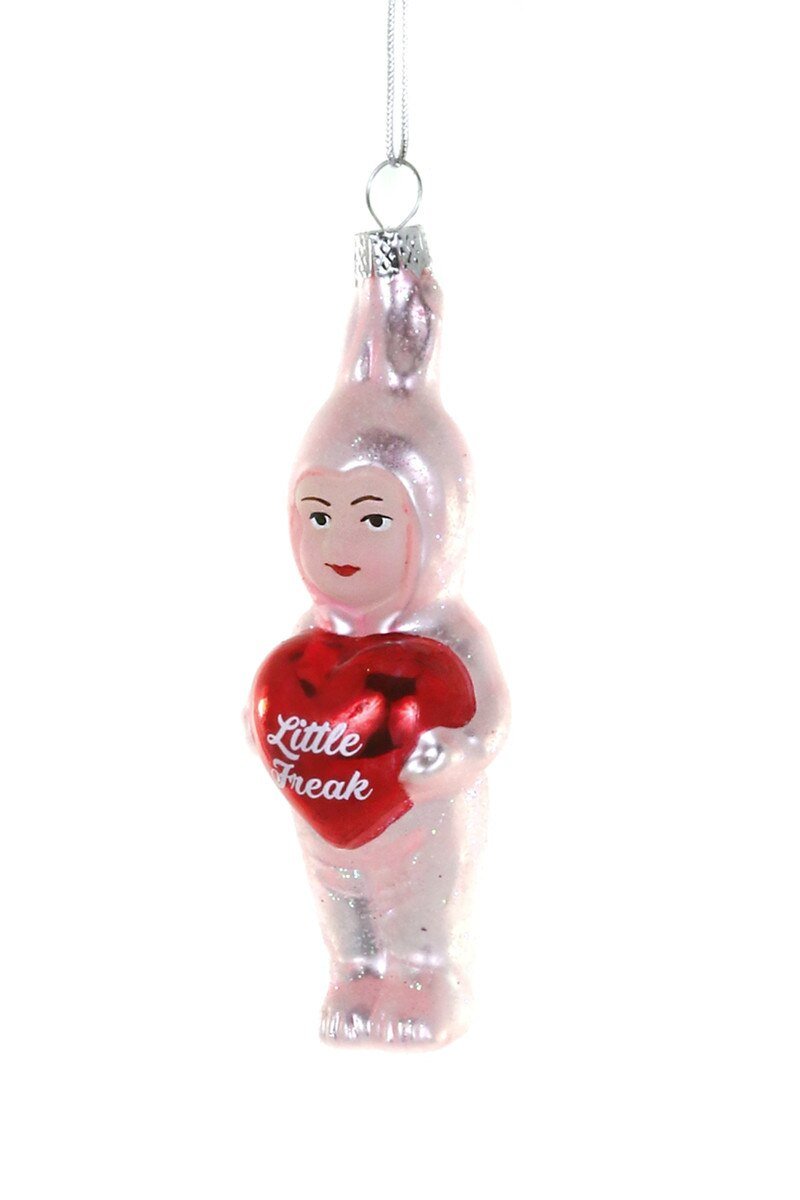 Little Freak Glass Ornament by Cody Foster
