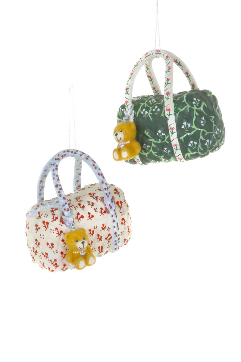 Patterned Tote Glass Ornament by Cody Foster