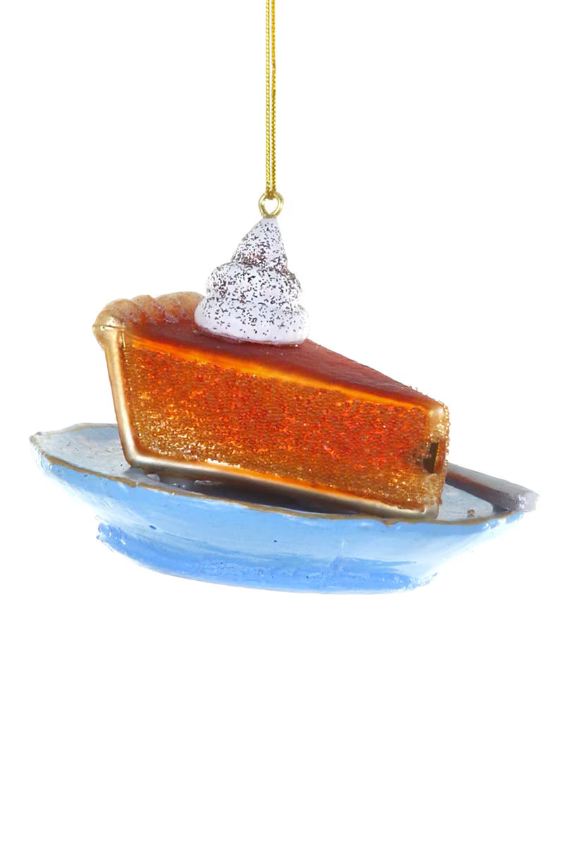 Pumpkin Pie Glass Ornament by Cody Foster