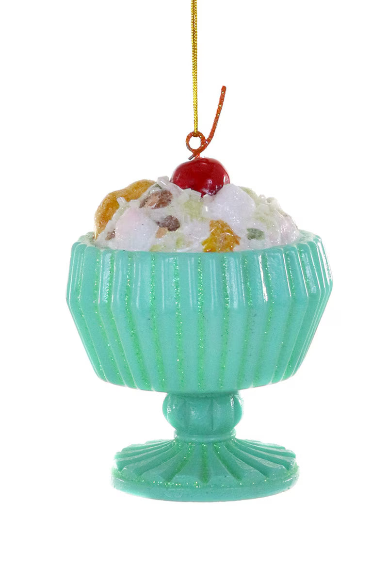 AMBROSIA SALAD GLASS ORNAMENT BY CODY FOSTER Cody Foster Co. Christmas Ornament AMBROSIA SALAD GLASS ORNAMENT BY CODY FOSTER Bonjour Fete - Party Supplies