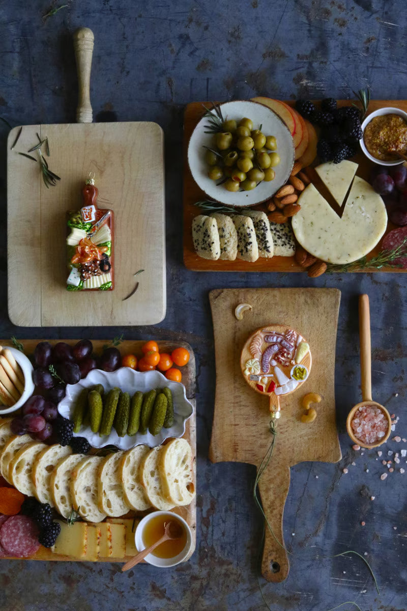 Cheese Board Glass Ornament by Cody Foster