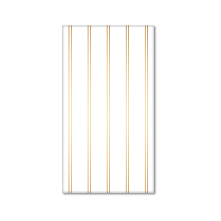 GOLD SIGNATURE STRIPE GUEST TOWELS Bonjour Fete Napkins Bonjour Fete - Party Supplies