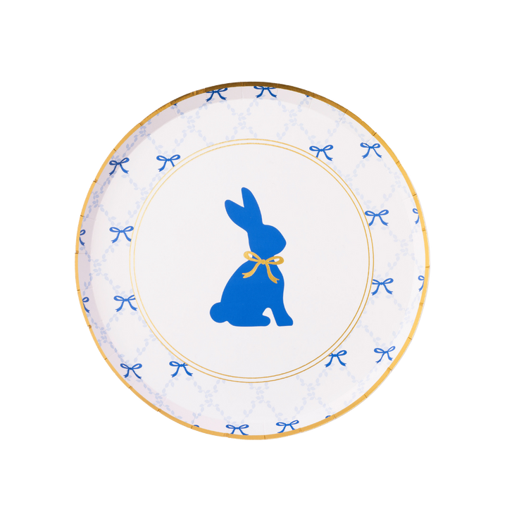 GRAND MILLENNIAL EASTER SMALL ROUND PLATES Bonjour Fete Plates GRAND MILLENNIAL EASTER SMALL ROUND PLATES Bonjour Fete - Party Supplies