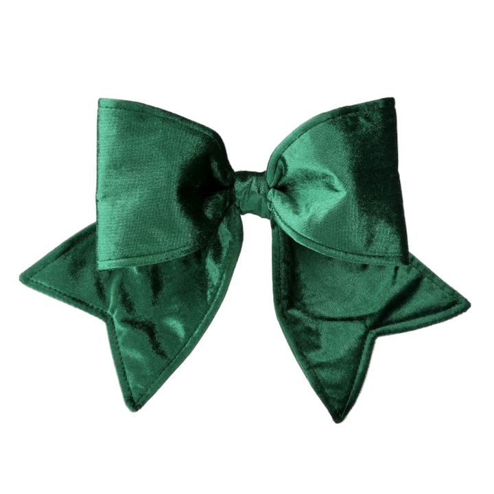 GREEN OUTDOOR VELVET UV BOW Regency International Ribbon & Twine GREEN OUTDOOR VELVET UV BOW Bonjour Fete - Party Supplies