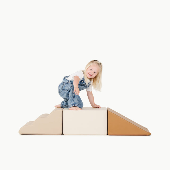 Gathre mini climber stairs and ramp for safe toddler climbing.