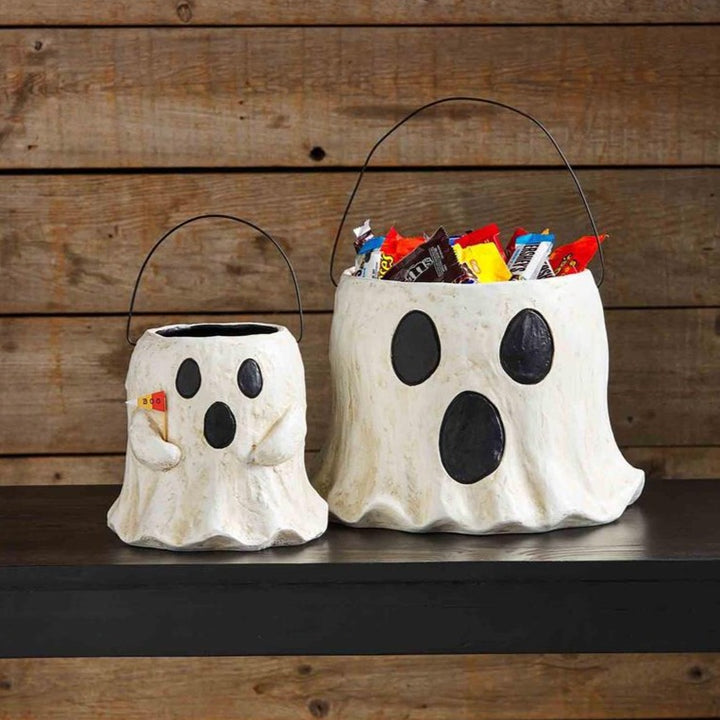 Ghost Treat Buckets Bonjour Fete Party Supplies Halloween Home Decor
