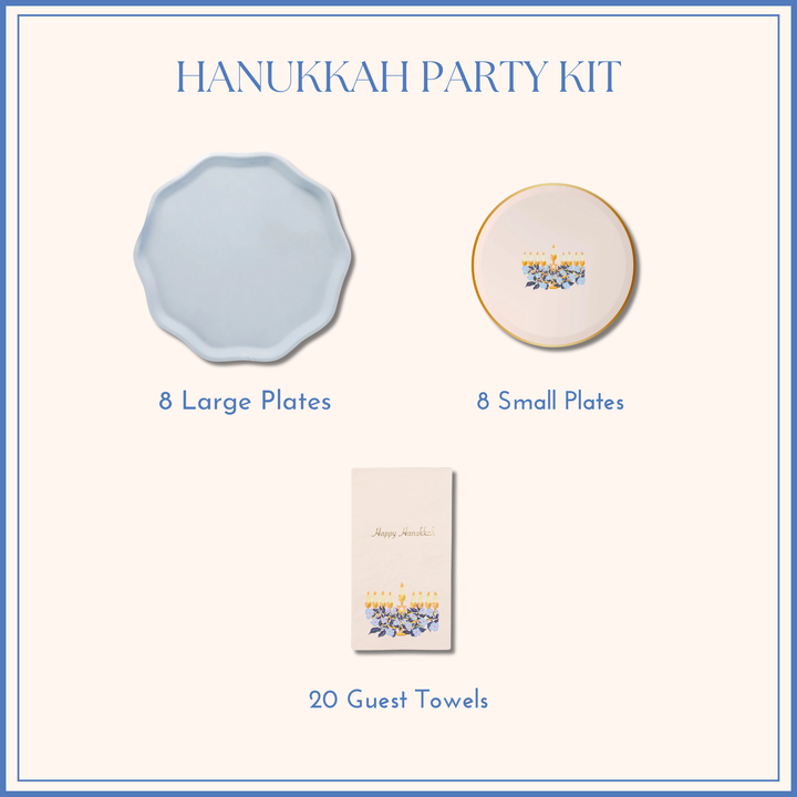 HANUKKAH PARTY KIT Bonjour Fête  HANUKKAH PARTY KIT Bonjour Fete - Party Supplies