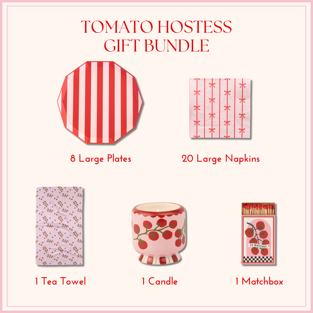 TOMATO HOSTESS GIFT BUNDLE Bonjour Fête  TOMATO HOSTESS GIFT BUNDLE Bonjour Fete - Party Supplies